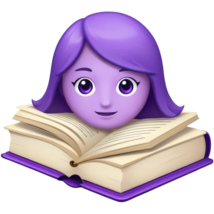 the book of charisma violet book emoji