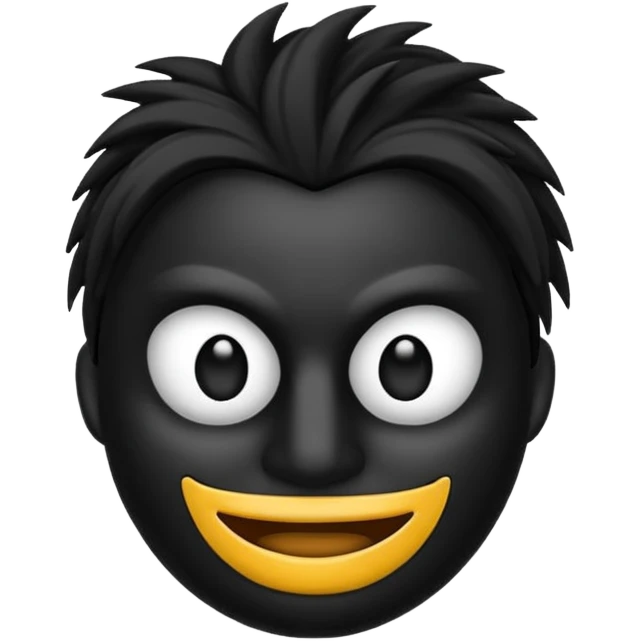 Um emoji gotico com a máscara de espu emoji