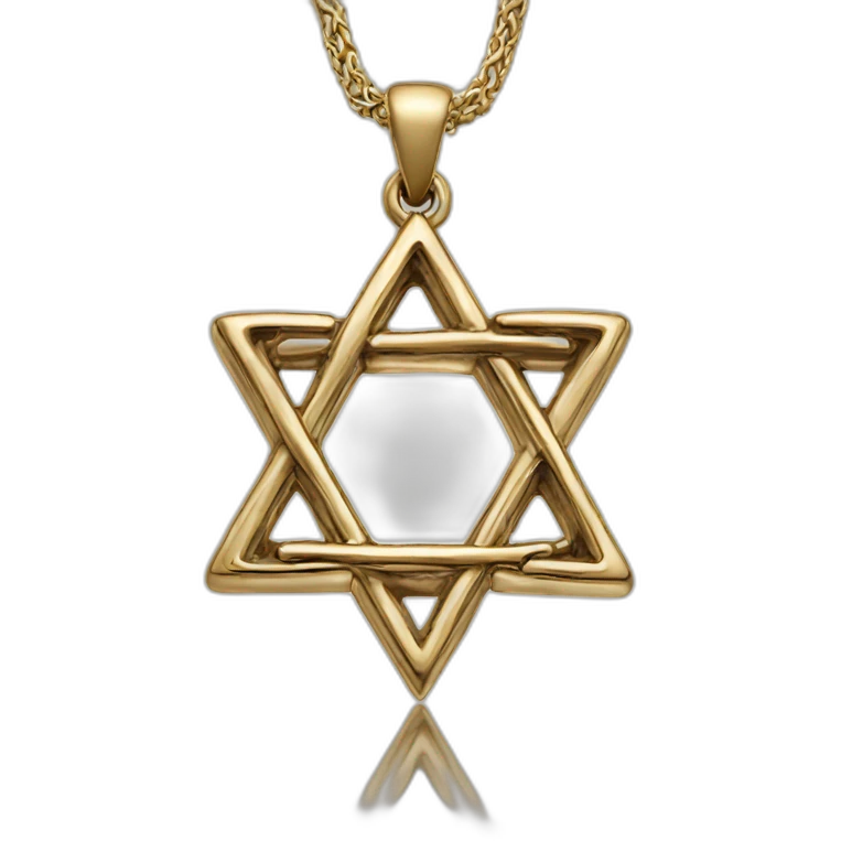 Star of david necklase emoji