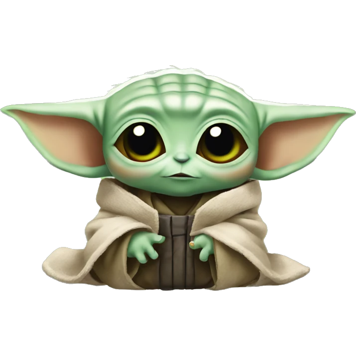 Baby yoda with anime animation  emoji