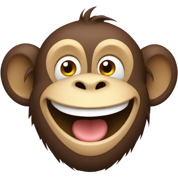 Monkey saying hi emoji