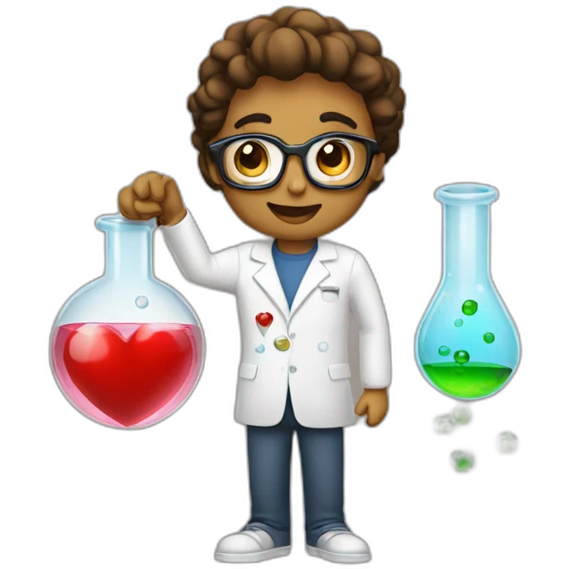 I love chemistry emoji