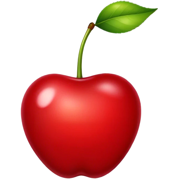 burgundy realistic cherry emoji