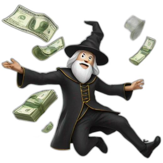 wizzard making money levitate emoji