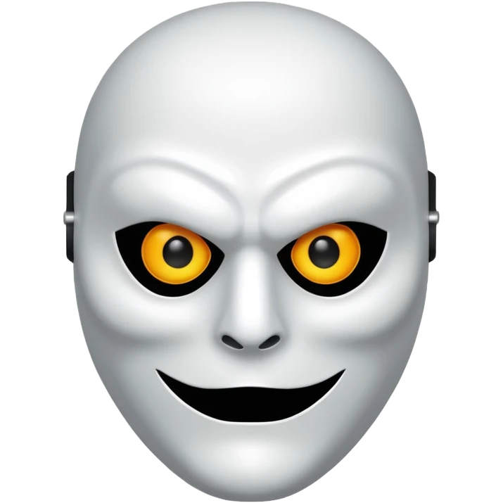 Scary halloween killer Mask emoji