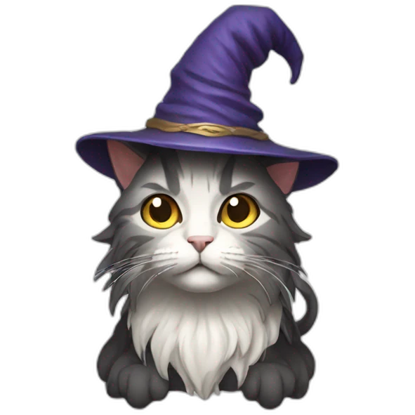 Wizard cat emoji