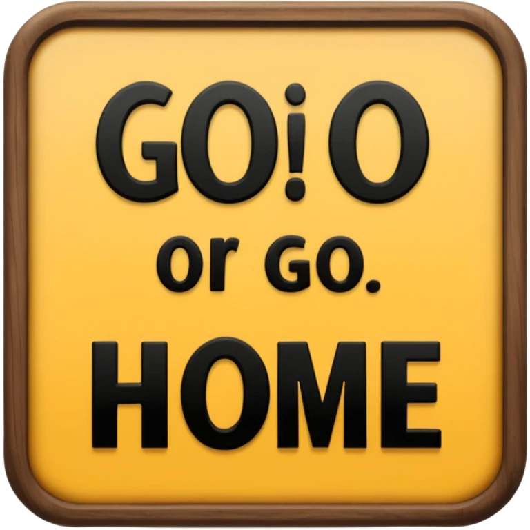 go big or go home emoji