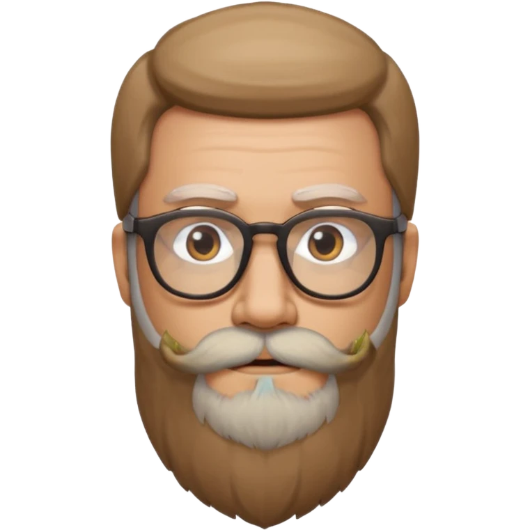 HOMME LONGUE BARBE LUNETTE emoji
