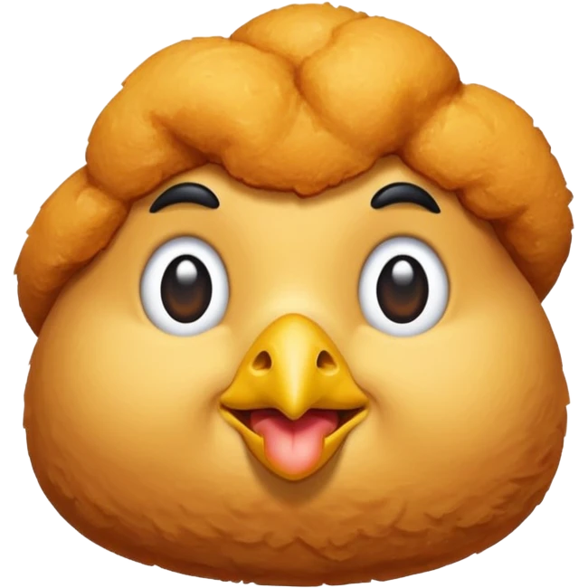 Make an emoji of a chicken nugget emoji