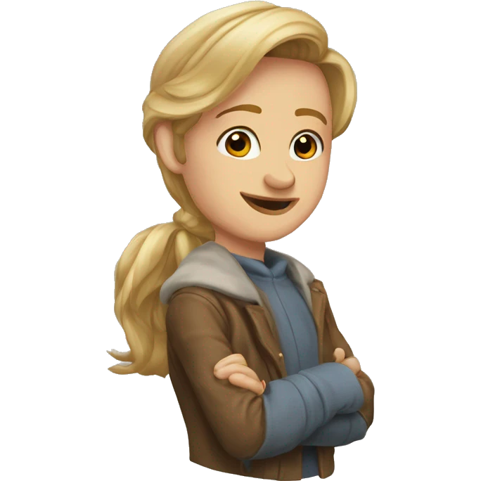 сердце оранжевое и буква и  emoji