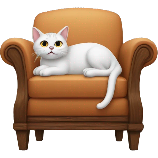 A cat on the chair emoji