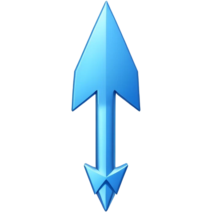 Blue cursor emoji