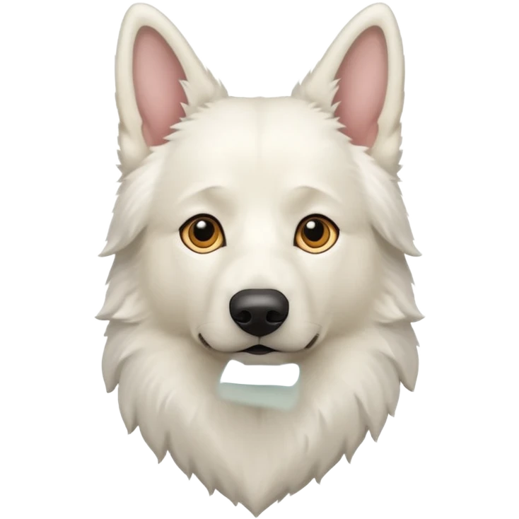 White shepherd dog emoji
