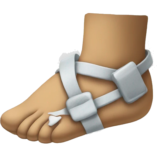 Broken foot emoji