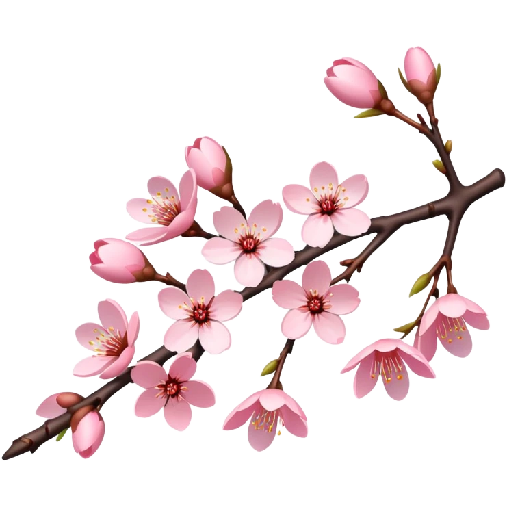 Sakura cherry blossom twig emoji