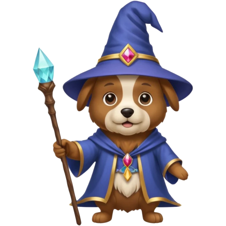 Dog wizard emoji