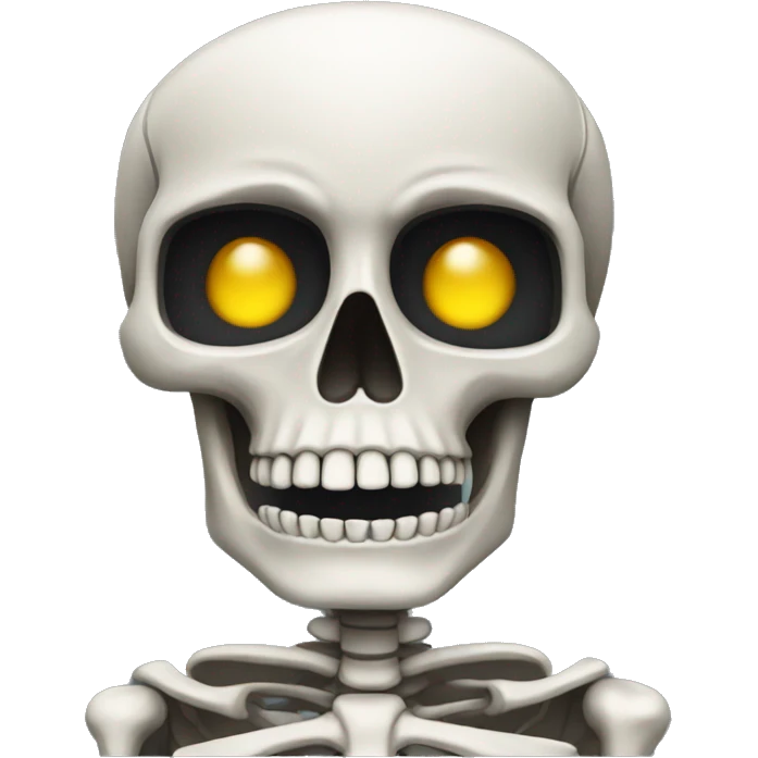 Skeleton starting a generator emoji