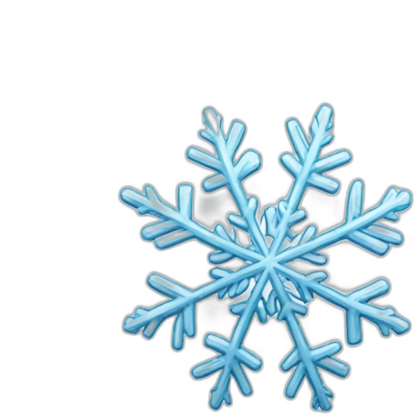 fantastic snowflake emoji