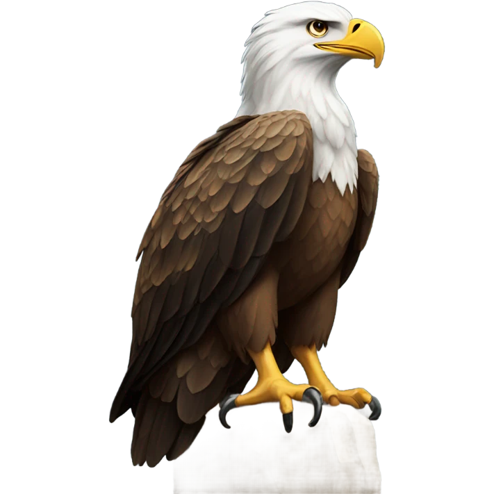 Eagle on top of a goat emoji