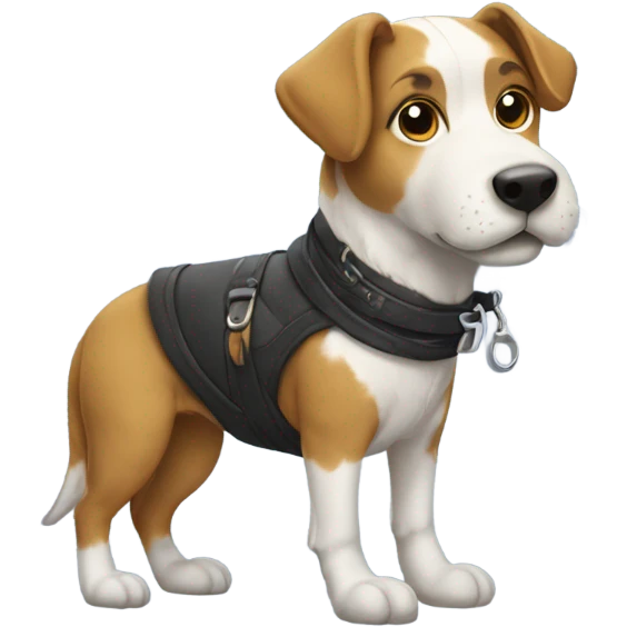 dog wearing boots emoji