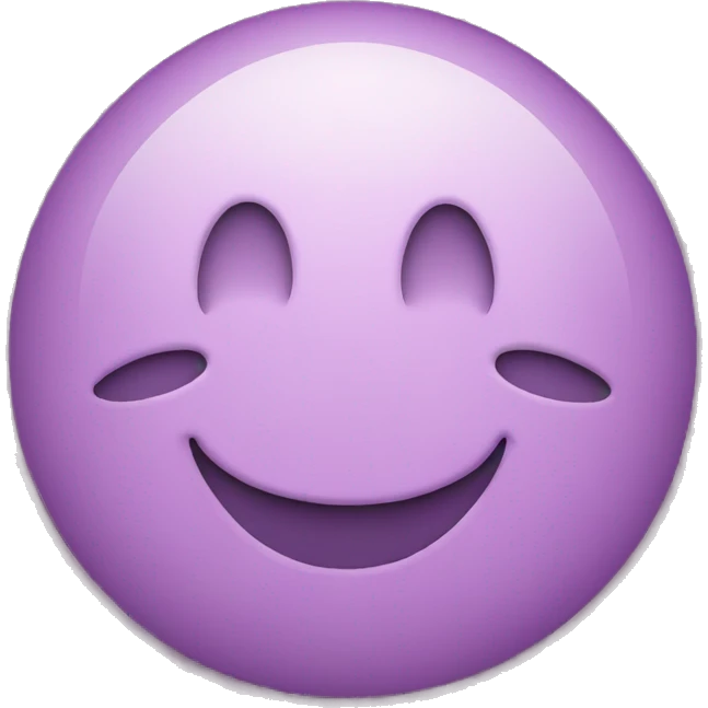 mauve smiley face emoji