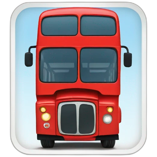 double decker bus emoji