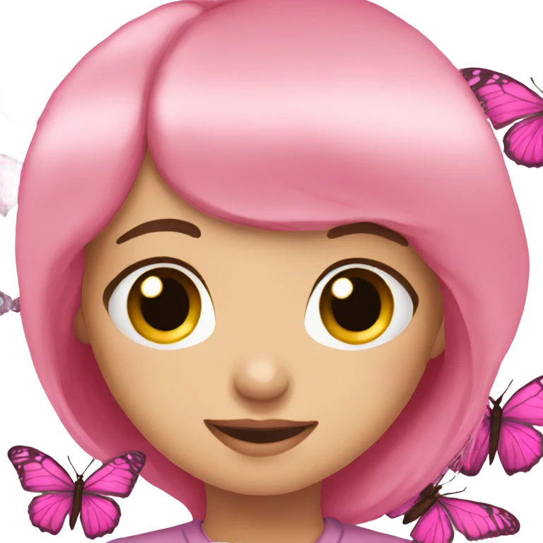 Butterfly pink  emoji