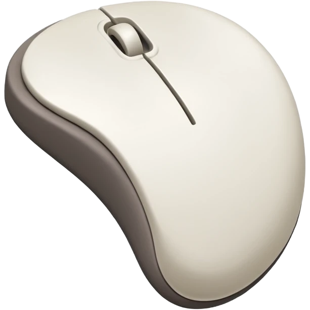 matte plasticine claymation style white mouse cursor pointer no background emoji