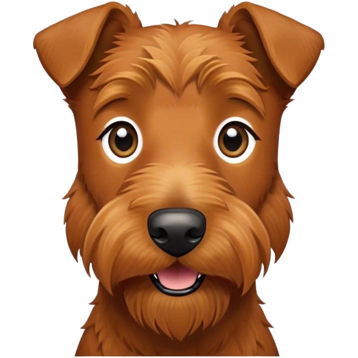 Irish terrier happy emoji