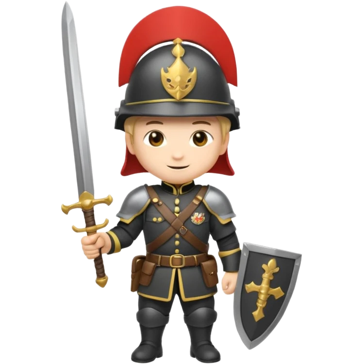 castle-guard, chibi full body emoji