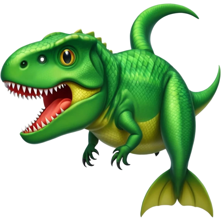 t-rex/fish combined emoji