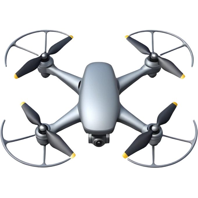Drone – Quad-copter with spinning propellers emoji