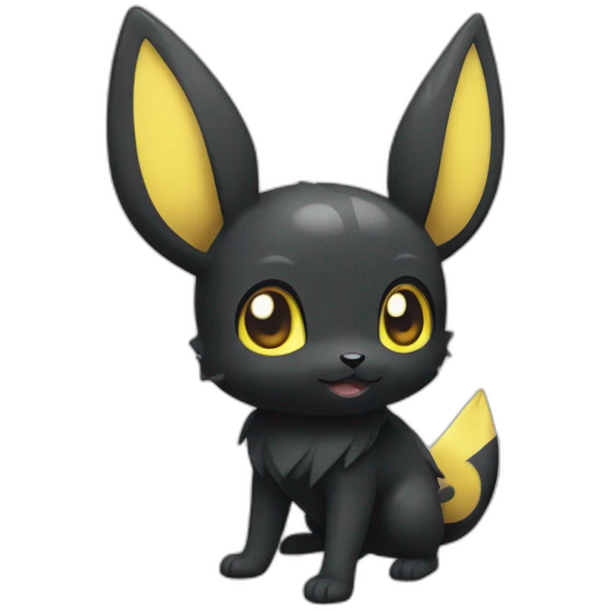 Umbreon Pokémon Standing Royally emoji