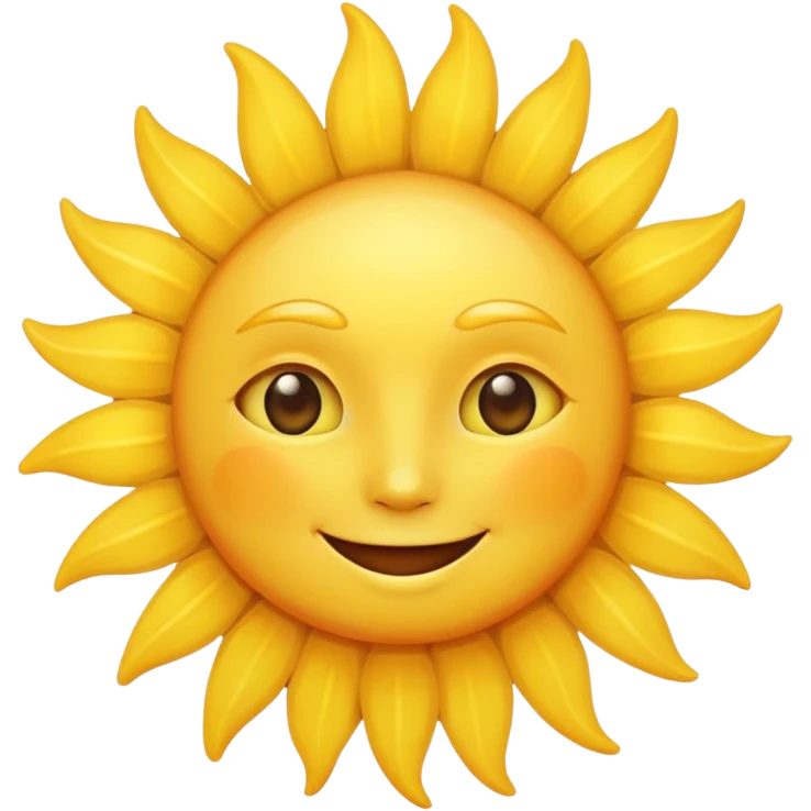 Sun with face emoji