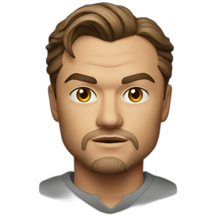 leonardo di caprio serious realistic emoji