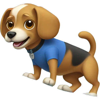 Dog surfing  emoji