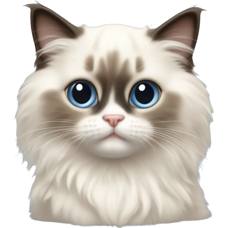 Ragdoll kitten sitting emoji
