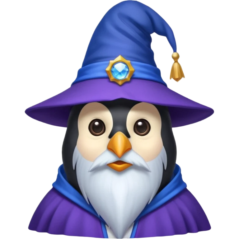 Penguin Wizard emoji