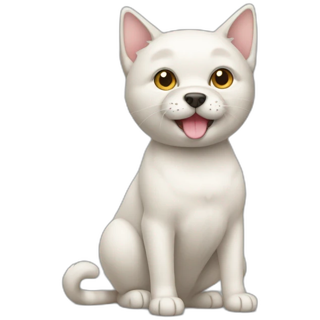 cat dog in one body emoji