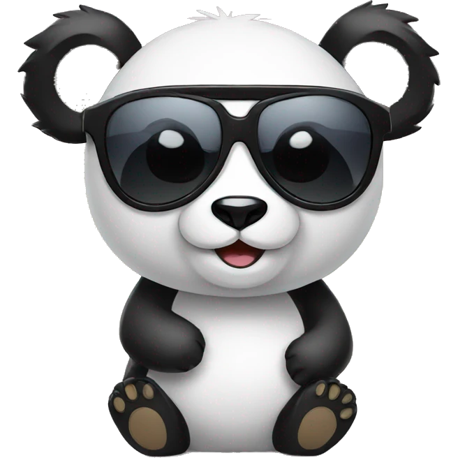 Panda with sunglasses  emoji