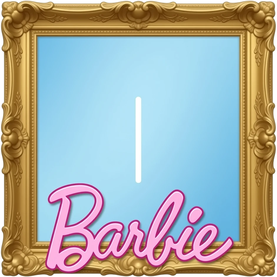 blue yellow Before–after frame template inspired by Barbie colour pallete emoji