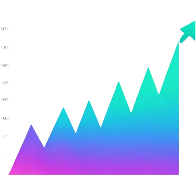 line chart growth emoji