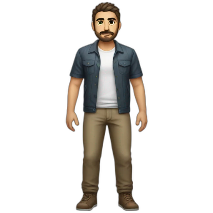 turkish gamer full body emoji