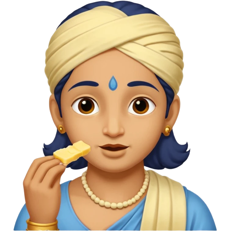  Krishna eating butter  emoji