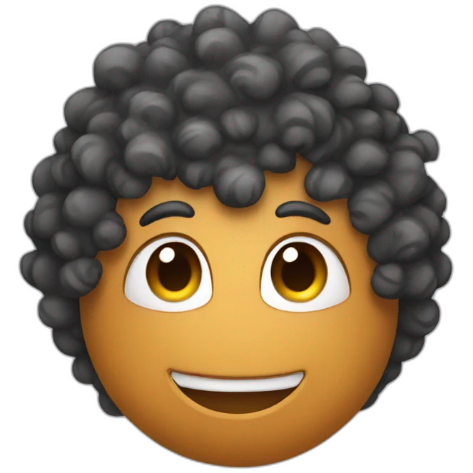 dinosaur with curly hair emoji