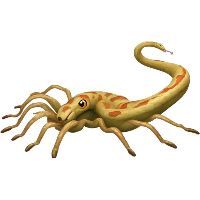 A snake spider emoji