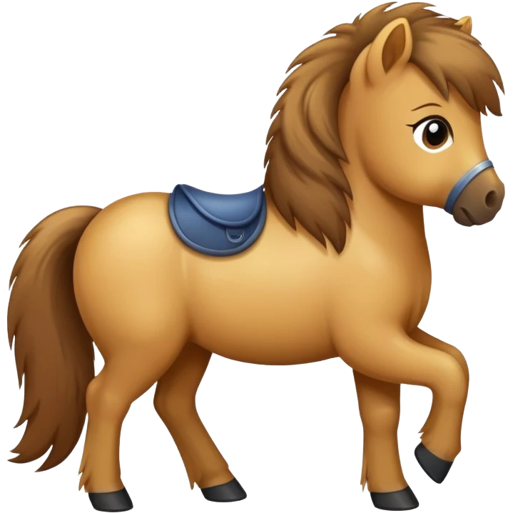 pony being brushed emoji