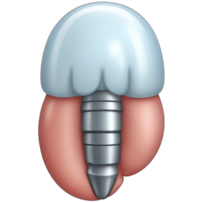 male organ comprising a cylindrical shaft and a rounded tip called the glans. It varies in appearance among individuals but is an essential part of the male anatomy. emoji