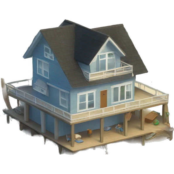 Beach house  emoji