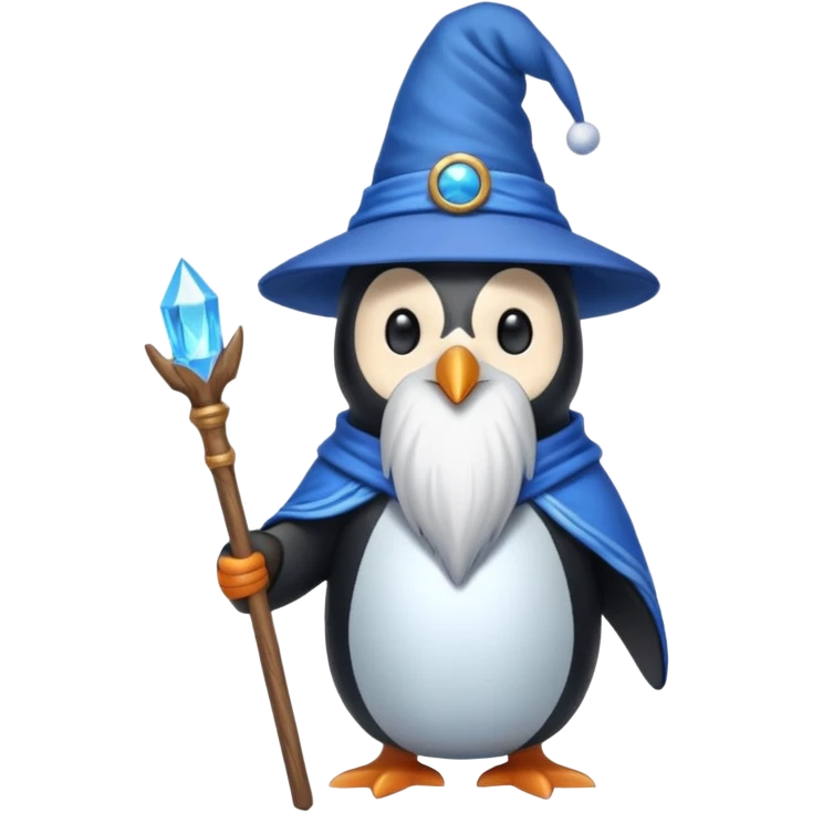 Penguin Wizard emoji